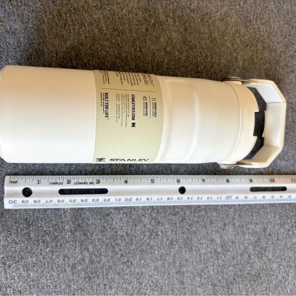 Stanley 16 oz IceFlow Bottle with Flip Straw Lid Color- Frost (White) - Picture 2 of 11